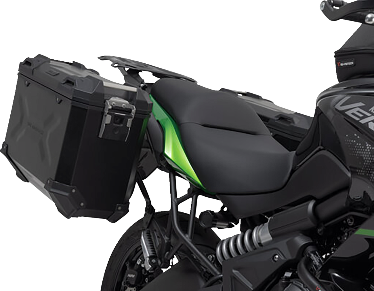 SW-MOTECH TRAX ADV Aluminum Case System - Black - Kawasaki Versys 650 '14-'22 KFT.08.518.70000/B