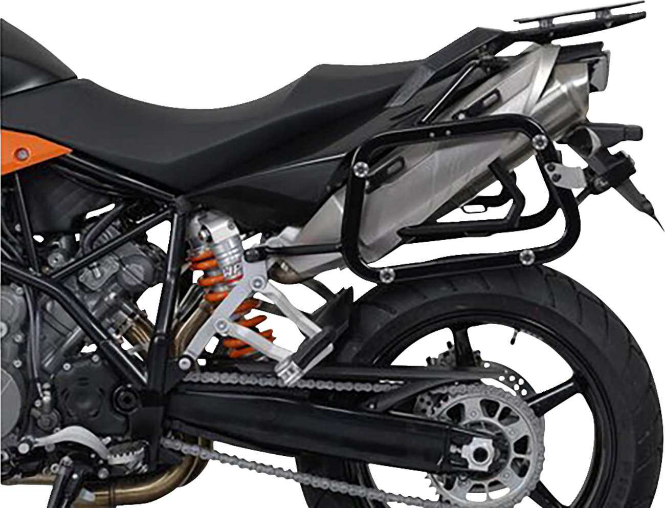 SW-MOTECH TRAX ADV Aluminum Case System - Black - KTM Super Moto 950/SMR 990/SMT 990 '05-'13 KFT.04.621.70000/B