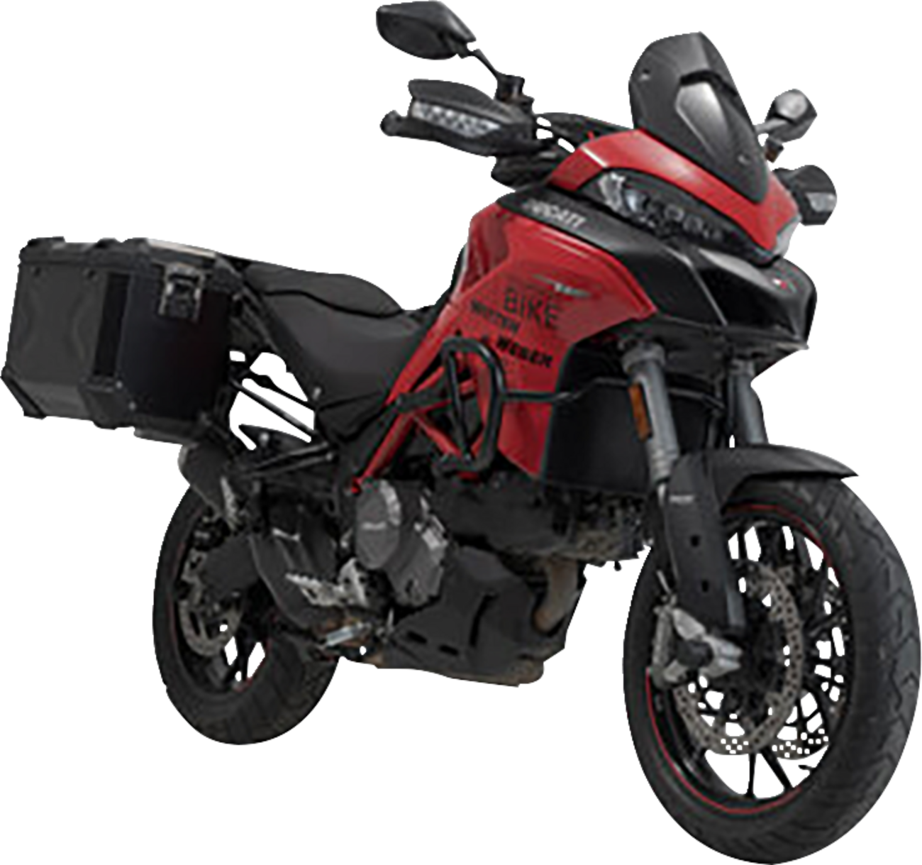 SW-MOTECH TRAX ADV Aluminum Case System - Black - Ducati Multistrada 950/1200/1260/V2 '15-'24 KFT.22.114.70002/B