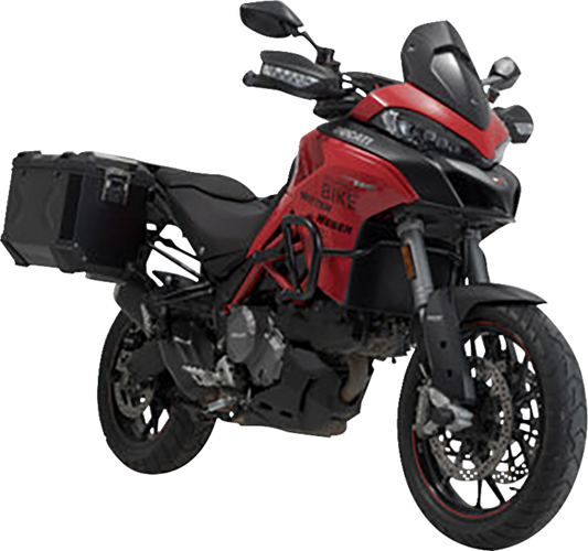 SW-MOTECH TRAX ADV Aluminum Case System - Black - Ducati Multistrada 950/1200/1260/V2 '15-'24 KFT.22.114.70002/B