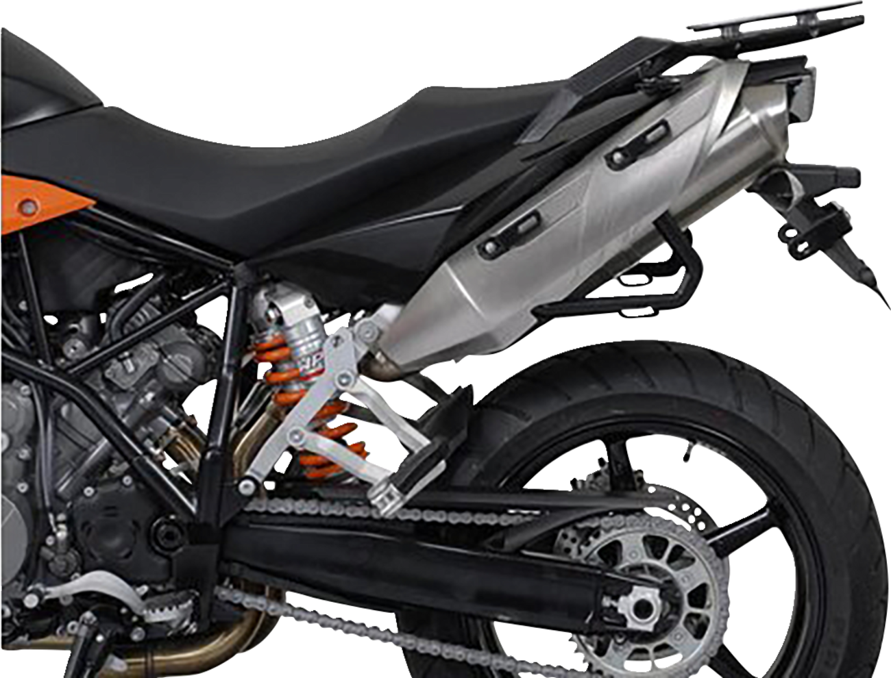 SW-MOTECH TRAX ADV Aluminum Case System - Black - KTM Super Moto 950/SMR 990/SMT 990 '05-'13 KFT.04.621.70000/B