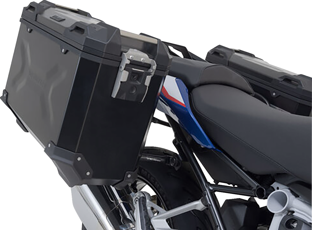 SW-MOTECH TRAX ADV Aluminum Case System - Black - BMW R 1200/1250 R '14-'24 KFT.07.573.70000/B