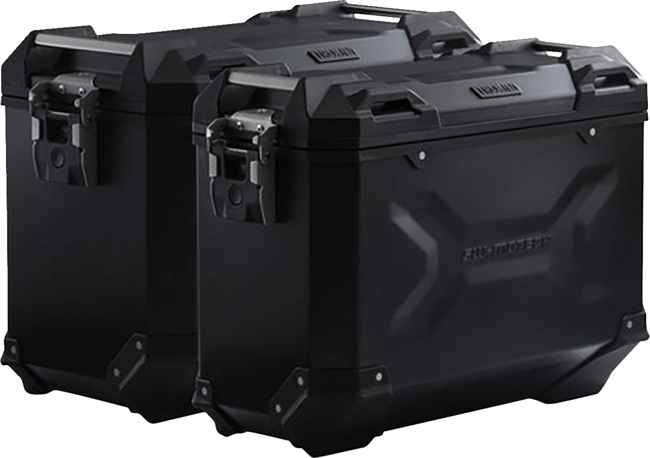 SW-MOTECH TRAX ADV Aluminum Case System - Black - Honda Africa Twin '19-'24 KFT.01.890.70000/B