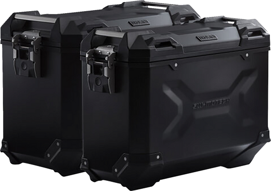 SW-MOTECH TRAX ADV Aluminum Case System - Black - Honda Africa Twin '19-'24 KFT.01.890.70000/B