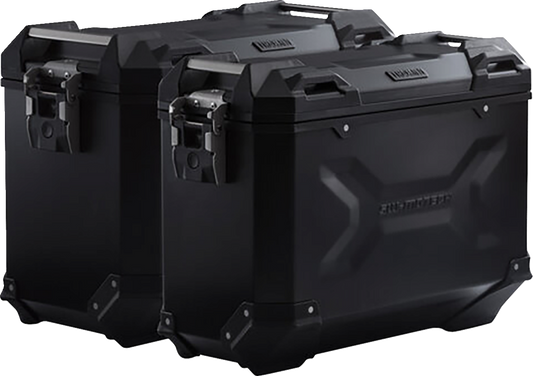SW-MOTECH TRAX ADV Aluminum Case System - Black - Aprilia Tuareg 660 '22-'24 KFT.13.849.70000/B