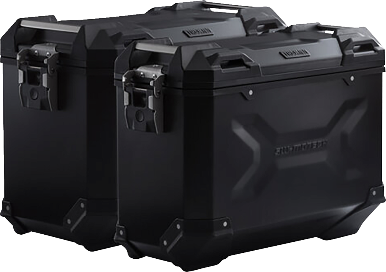 SW-MOTECH TRAX ADV Aluminum Case System - Black - Suzuki V-Strom 650 '04-'10 KFT.05.294.70000/B
