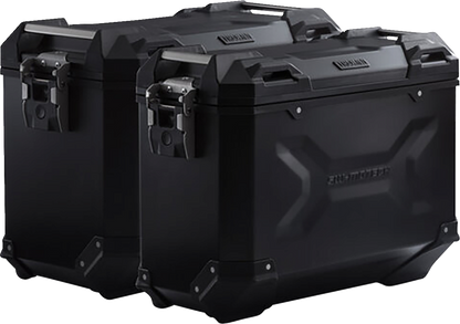 SW-MOTECH TRAX ADV Aluminum Case System - Black - Suzuki V-Strom 650 '04-'10 KFT.05.294.70000/B