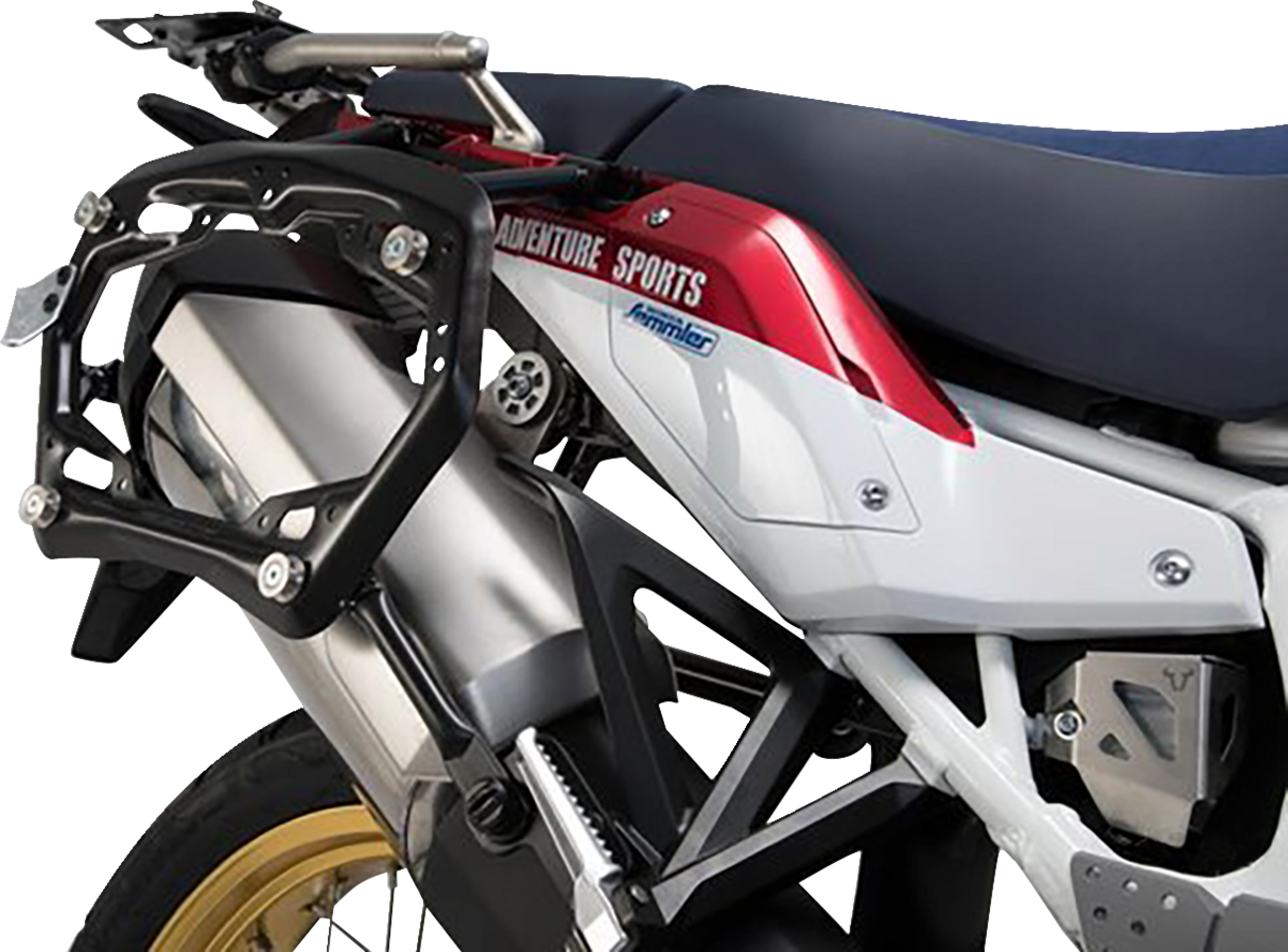 SW-MOTECH TRAX ADV Aluminum Case System - Black - Honda Africa Twin '19-'24 KFT.01.890.70000/B