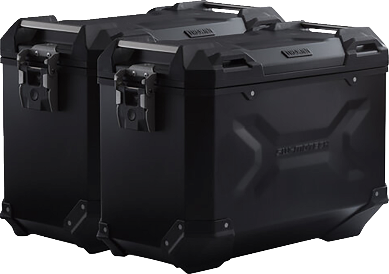 SW-MOTECH TRAX ADV Aluminum Case System - Black - Honda CB/CBR/NX 500 '13-'24 KFT.01.400.70101/B