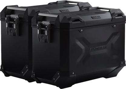 SW-MOTECH TRAX ADV Aluminum Case System - Black - Honda CB/CBR/NX 500 '13-'24 KFT.01.400.70101/B
