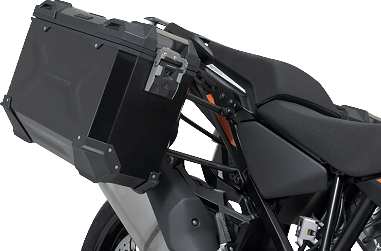 SW-MOTECH TRAX ADV Aluminum Case System - Black - KTM Super Adventure 1290 R/S '21-'24 KFT.04.835.70000/B