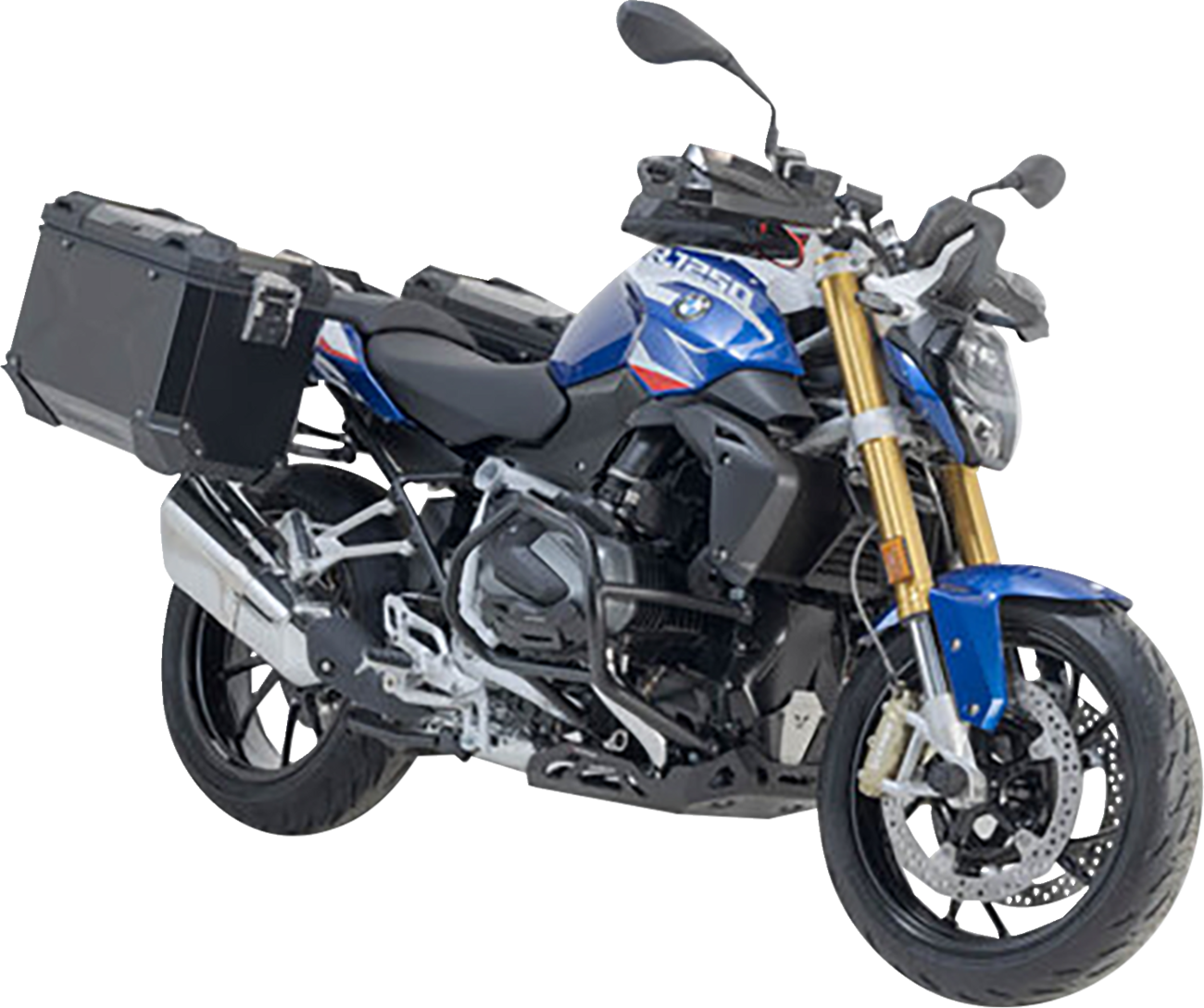 SW-MOTECH TRAX ADV Aluminum Case System - Black - BMW R 1200/1250 R '14-'24 KFT.07.573.70100/B