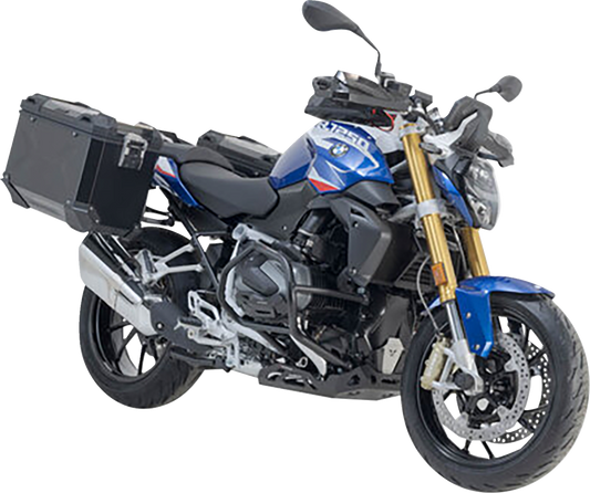 SW-MOTECH TRAX ADV Aluminum Case System - Black - BMW R 1200/1250 R '14-'24 KFT.07.573.70100/B