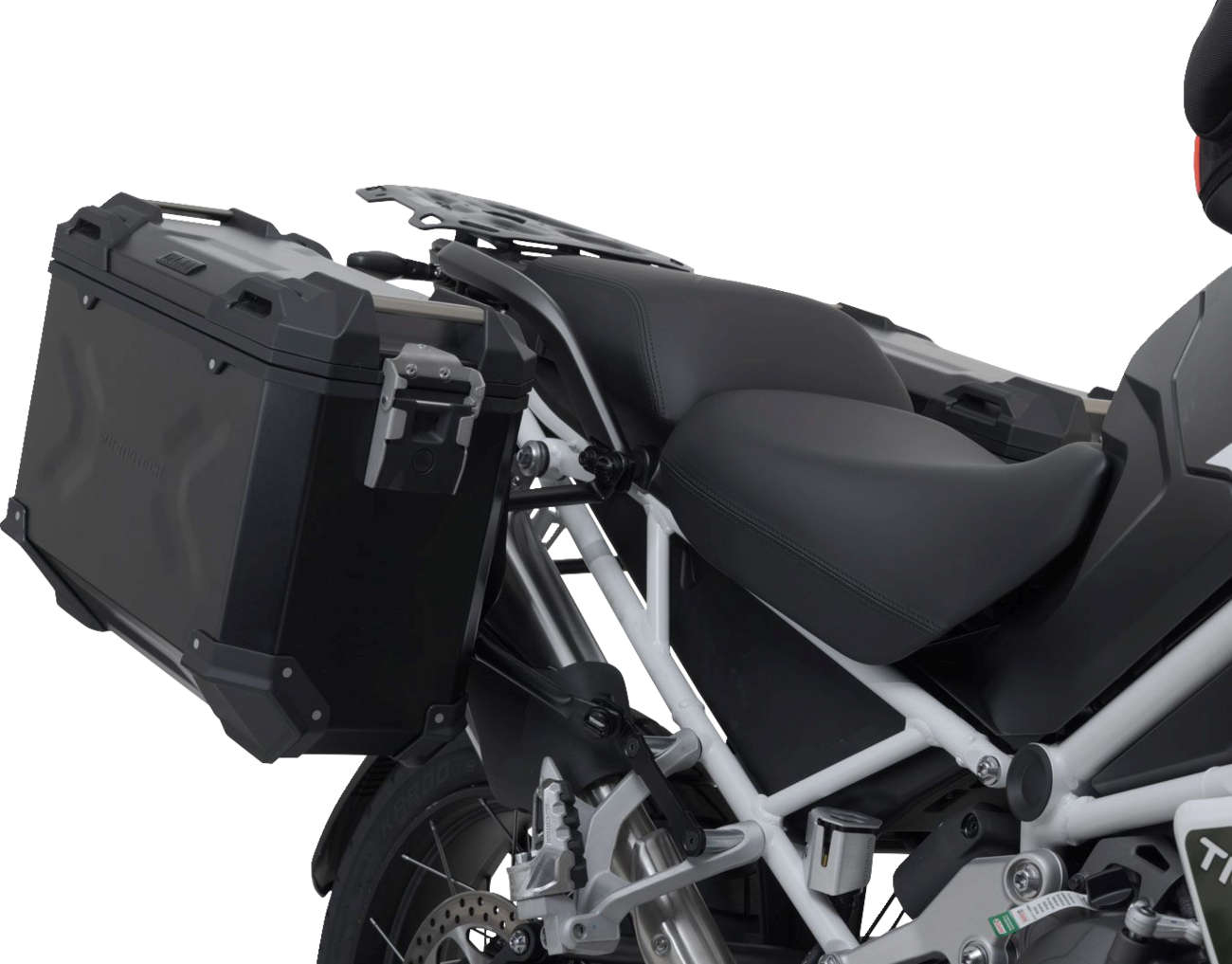 SW-MOTECH TRAX ADV Aluminum Case System - Black - Triumph Tiger Explorer1200 '22-'24 KFT.11.905.70102/B