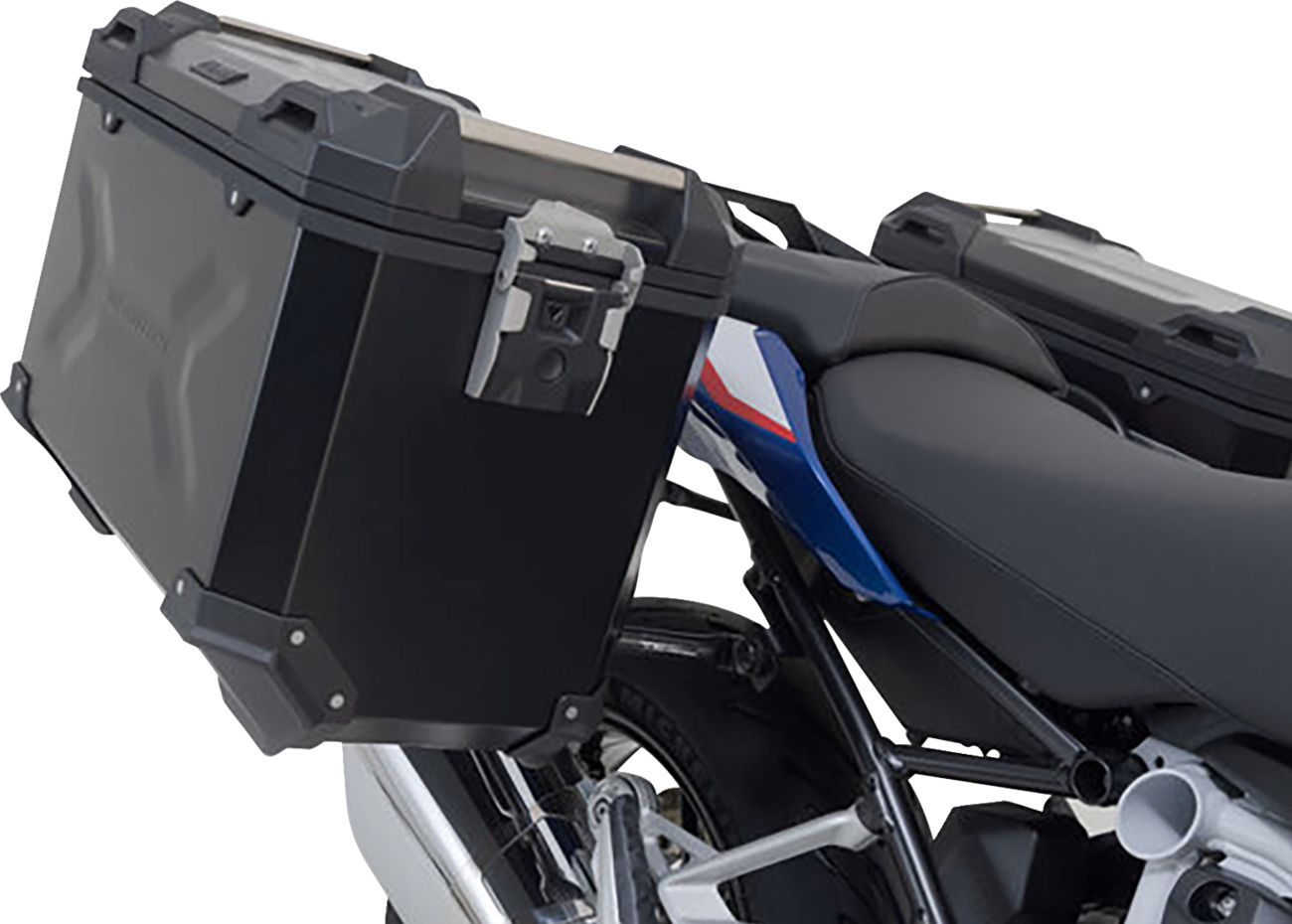 SW-MOTECH TRAX ADV Aluminum Case System - Black - BMW R 1200/1250 R '14-'24 KFT.07.573.70100/B