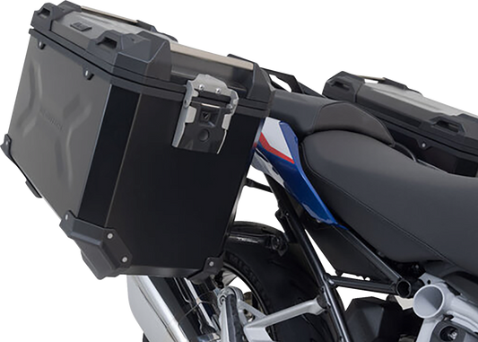 SW-MOTECH TRAX ADV Aluminum Case System - Black - BMW R 1200/1250 R '14-'24 KFT.07.573.70100/B