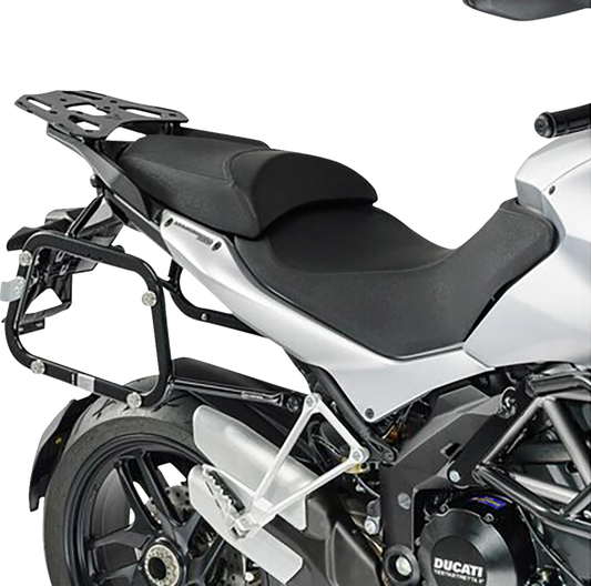 SW-MOTECH TRAX ADV Aluminum Case System - Black - Ducati Multistrada 1200 '10-'14 KFT.22.140.70100/B