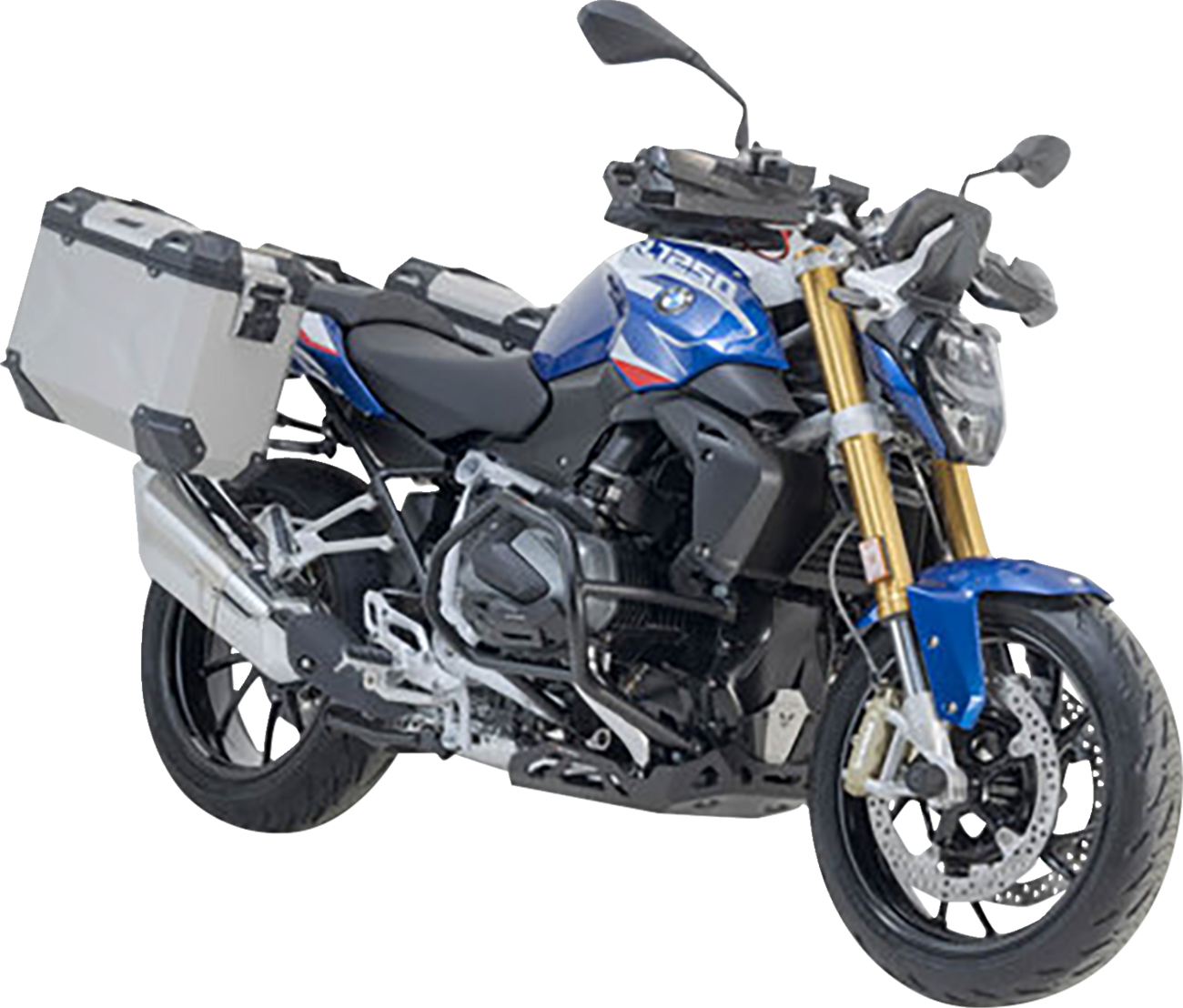 SW-MOTECH TRAX ADV Aluminum Case System - Silver - BMW R 1200/1250 R '14-'24 KFT.07.573.70000/S