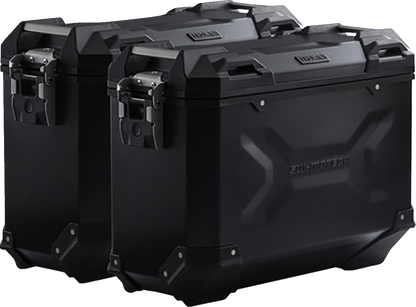 SW-MOTECH TRAX ADV Aluminum Case System - Black - Suzuki V-Strom 650 '16-'24 KFT.05.876.70001/B