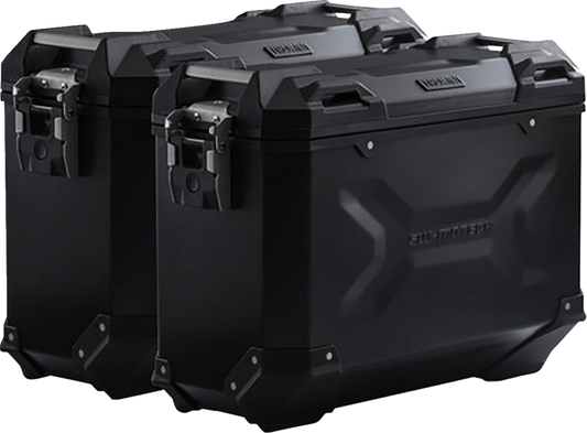 SW-MOTECH TRAX ADV Aluminum Case System - Black - Suzuki V-Strom 650 '16-'24 KFT.05.876.70001/B