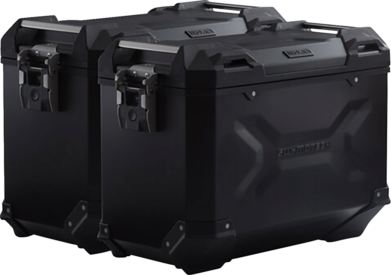 SW-MOTECH TRAX ADV Aluminum Case System - Black - Suzuki V-Strom 1000 '14-'19 KFT.05.440.70101/B