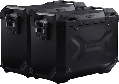 SW-MOTECH TRAX ADV Aluminum Case System - Black - Suzuki V-Strom 1000 '14-'19 KFT.05.440.70101/B