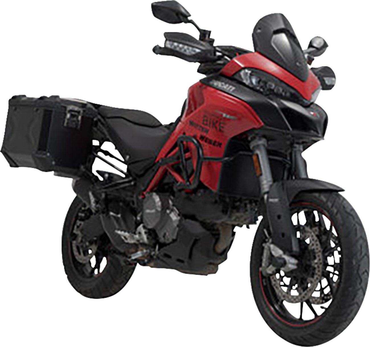 SW-MOTECH TRAX ADV Aluminum Case System - Black - Ducati Multistrada 950/1200/1260/V2 '15-'24 KFT.22.114.70102/B
