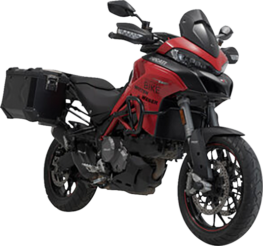 SW-MOTECH TRAX ADV Aluminum Case System - Black - Ducati Multistrada 950/1200/1260/V2 '15-'24 KFT.22.114.70102/B