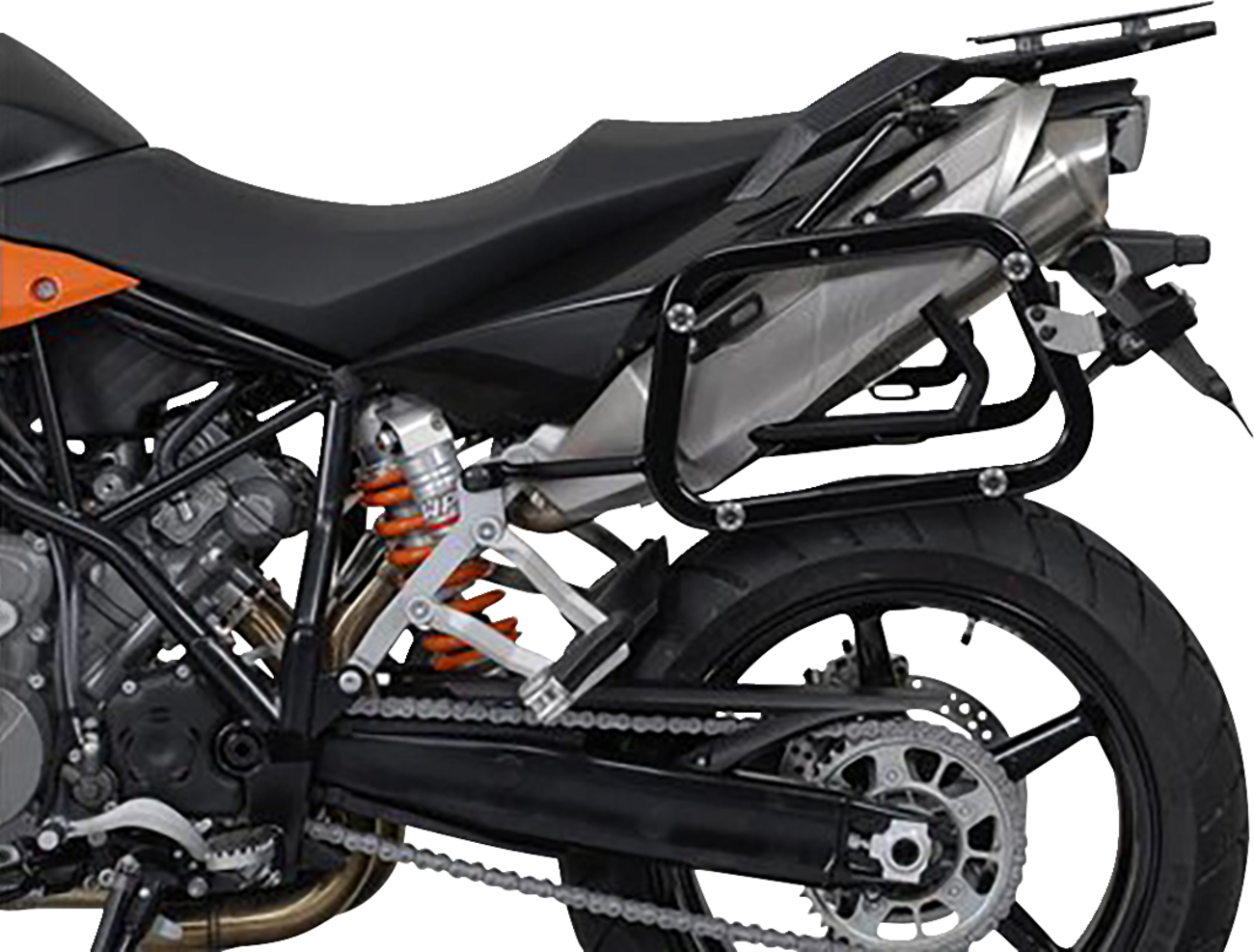 SW-MOTECH TRAX ADV Aluminum Case System - Black - KTM Super Moto 950/SMR/SMT 990 '05-'13 KFT.04.621.70100/B