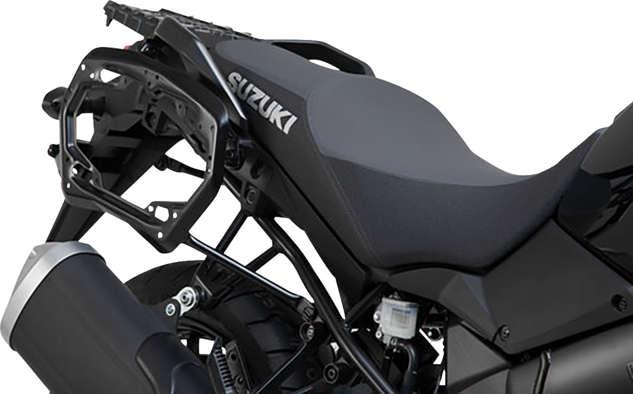 SW-MOTECH TRAX ADV Aluminum Case System - Black - Suzuki V-Strom 1000 '14-'19 KFT.05.440.70101/B