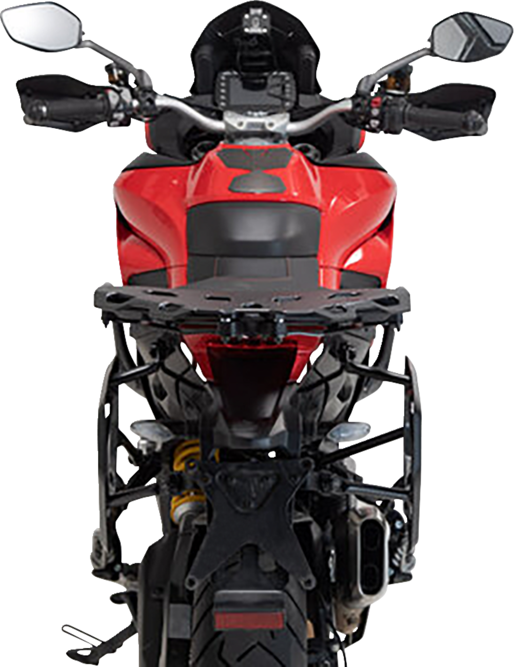 SW-MOTECH TRAX ADV Aluminum Case System - Black - Ducati Multistrada 950/1200/1260/V2 '15-'24 KFT.22.114.70102/B