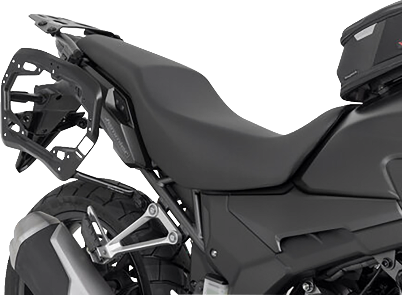 SW-MOTECH TRAX ADV Aluminum Case System - Black - Honda CB/CBR/NX 500 '13-'24 KFT.01.400.70101/B