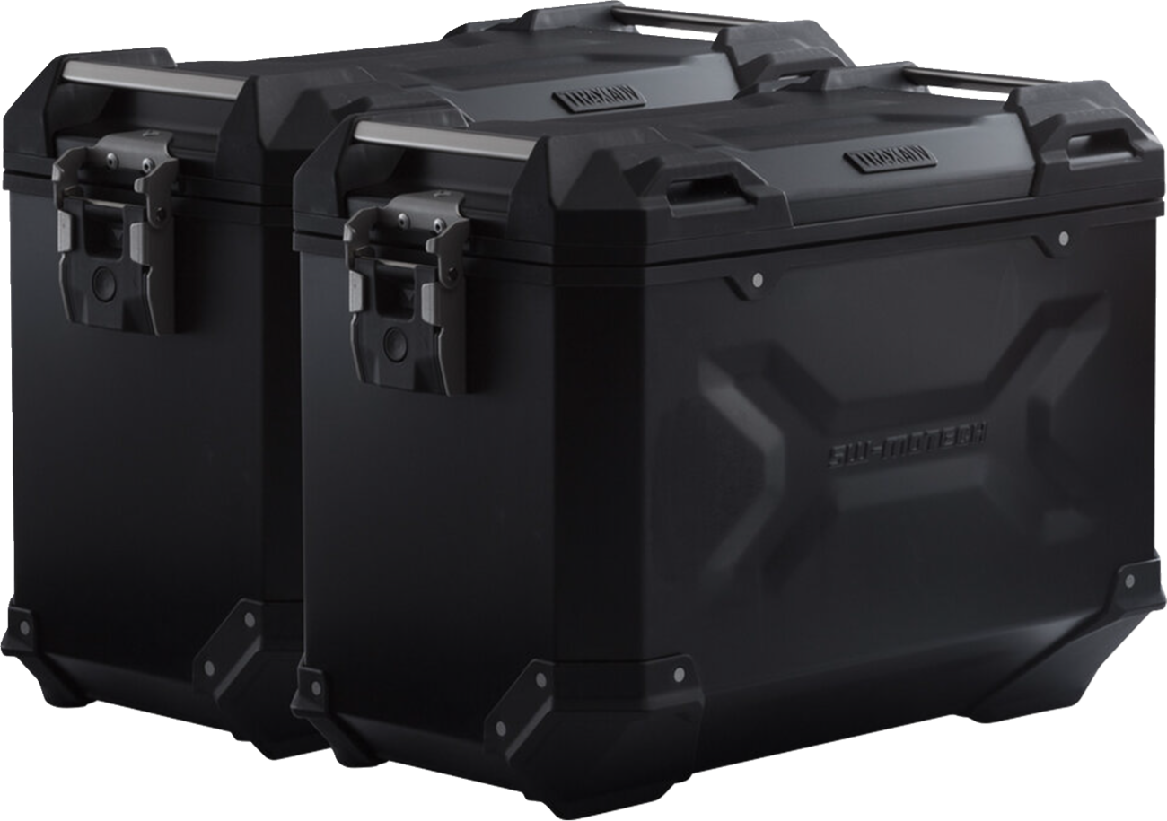 SW-MOTECH TRAX ADV Aluminum Case System - Black - Honda NC750 X '20-'24 KFT.01.841.70100/B