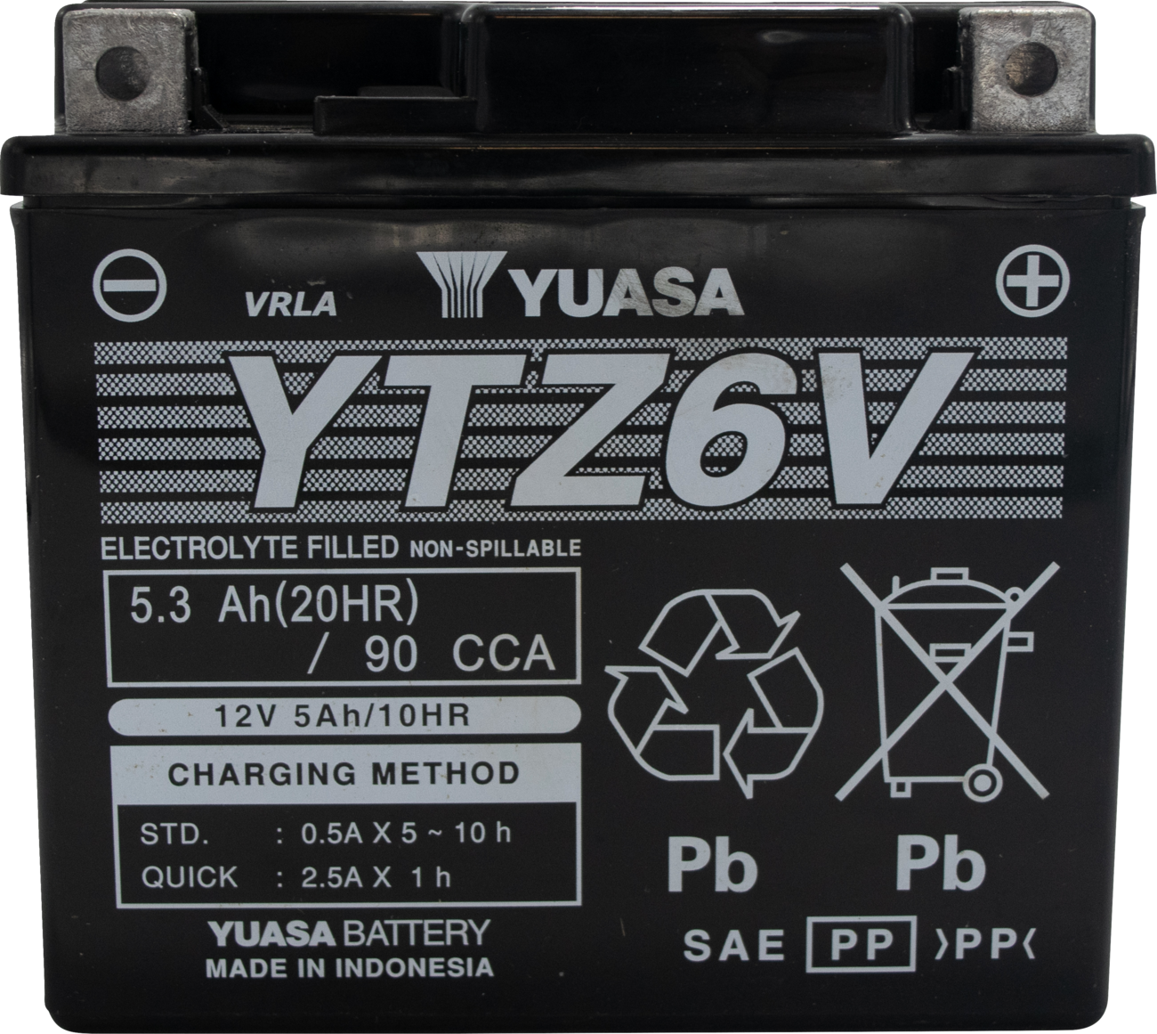 YUASA Battery - YTZ6V YUAM726ZS