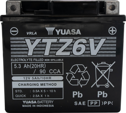 YUASA Battery - YTZ6V YUAM726ZS