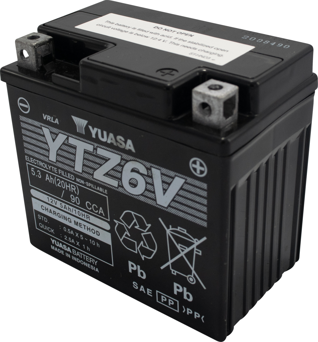 YUASA Battery - YTZ6V YUAM726ZS