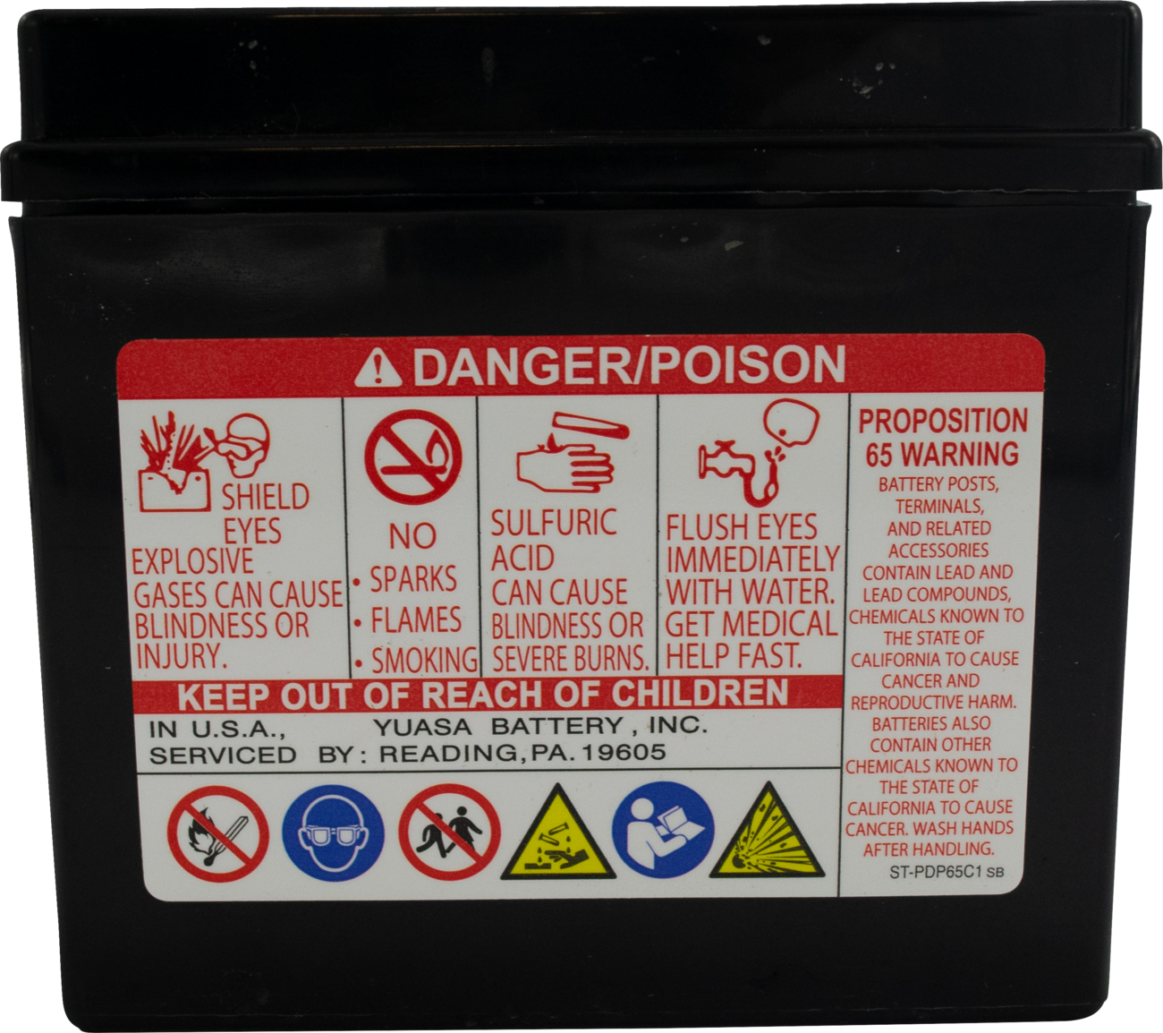 YUASA Battery - YTZ6V YUAM726ZS