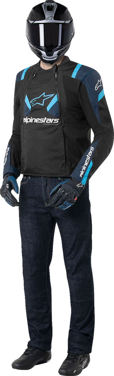 Alpinestars T-Stunt Air Jacket - Black/Dark Blue/Blithe Blue