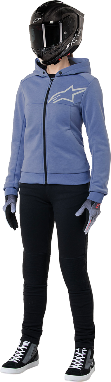 Alpinestars Stella Chrome v2 Sport Hoodie - Blue Violet/White