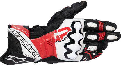 Alpinestars GP Plus R V3 Leather Gloves - Black/White/Bright Red