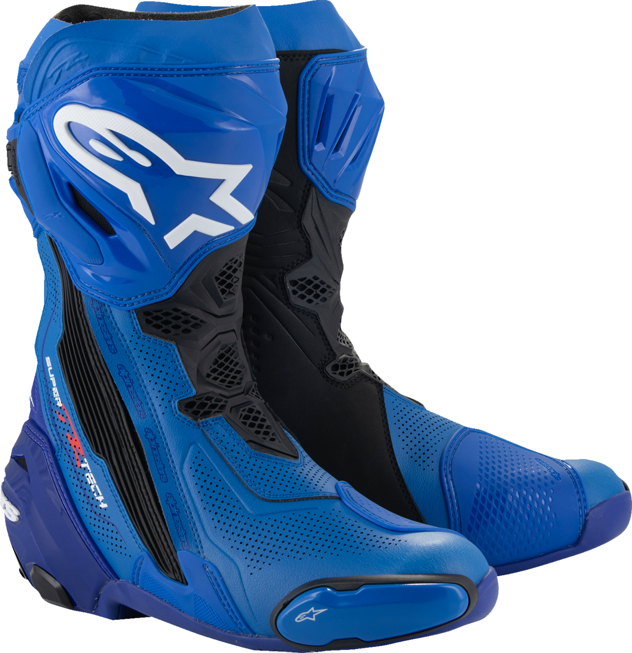 ALPINESTARS Supertech R Vented Boots - Blue/Black - US 12.5 / EU 48 2220121-713-48
