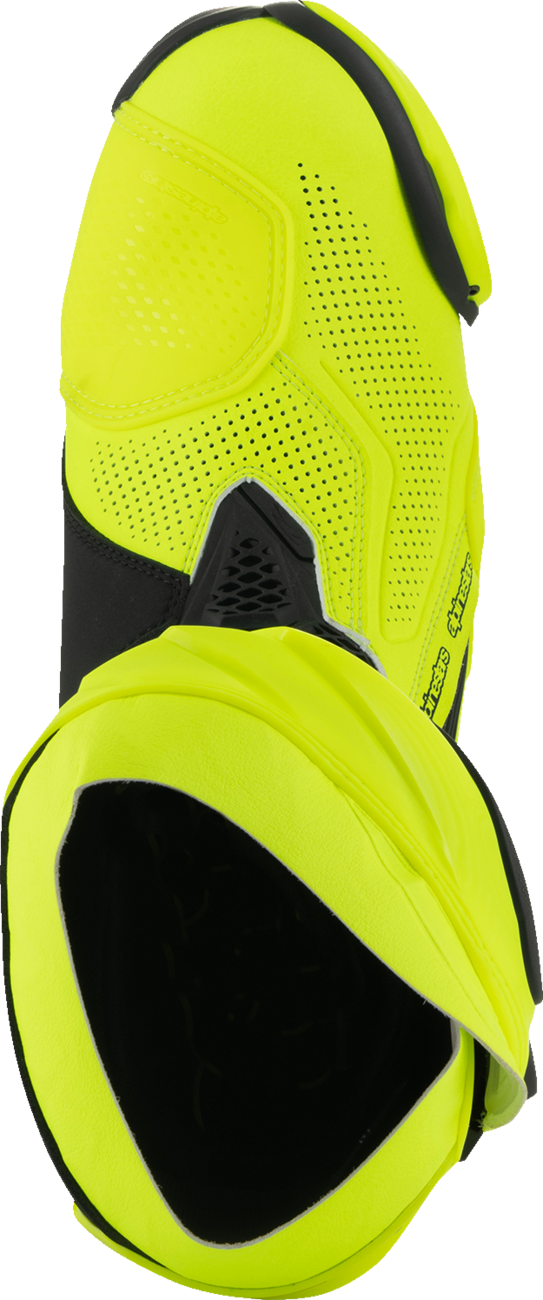 ALPINESTARS Supertech R Vented Boots - Fluorescent Yellow/Black - US 10.5 / EU 45 2220121-551-45