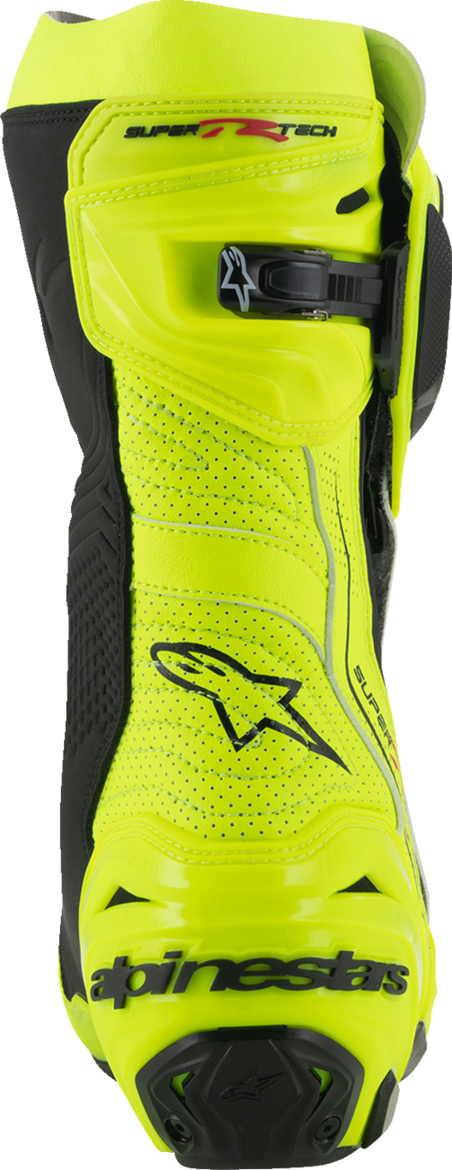 ALPINESTARS Supertech R Vented Boots - Fluorescent Yellow/Black - US 12 / EU 47 2220121-551-47