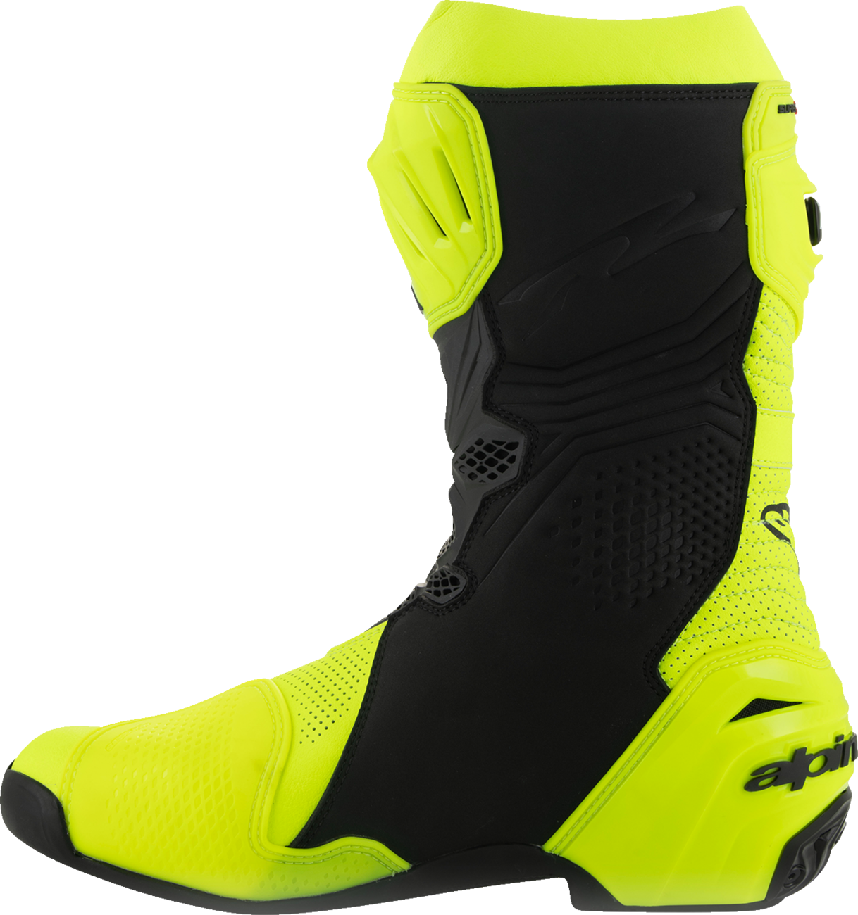 ALPINESTARS Supertech R Vented Boots - Fluorescent Yellow/Black - US 11.5 / EU 46 2220121-551-46