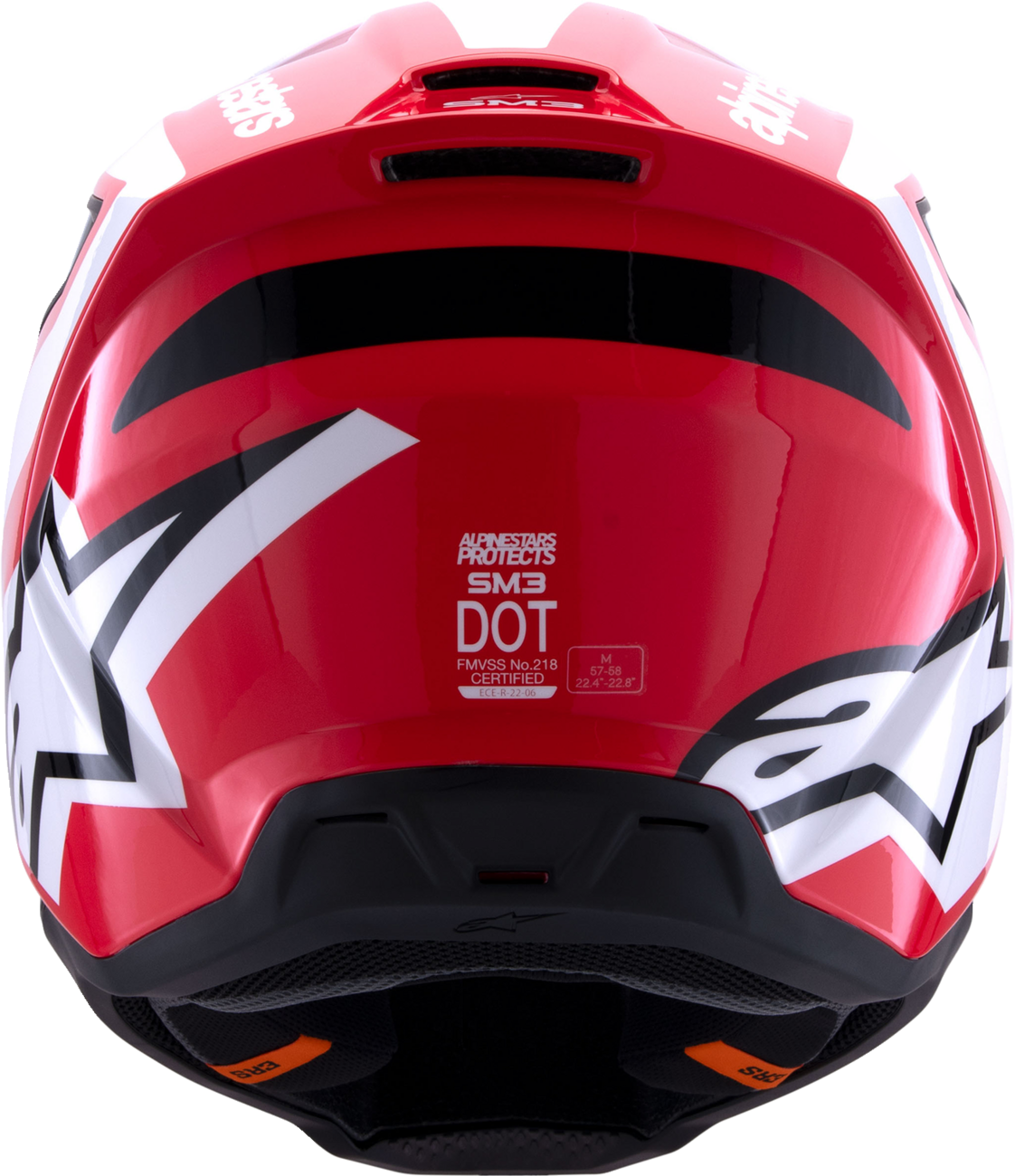 ALPINESTARS SM3 Helmet - Heat - Gloss Red/White/Black - Large 8301026-3126-L