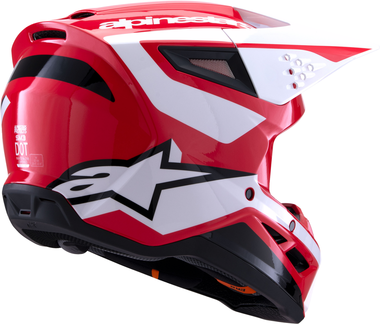 ALPINESTARS SM3 Helmet - Heat - Gloss Red/White/Black - Large 8301026-3126-L