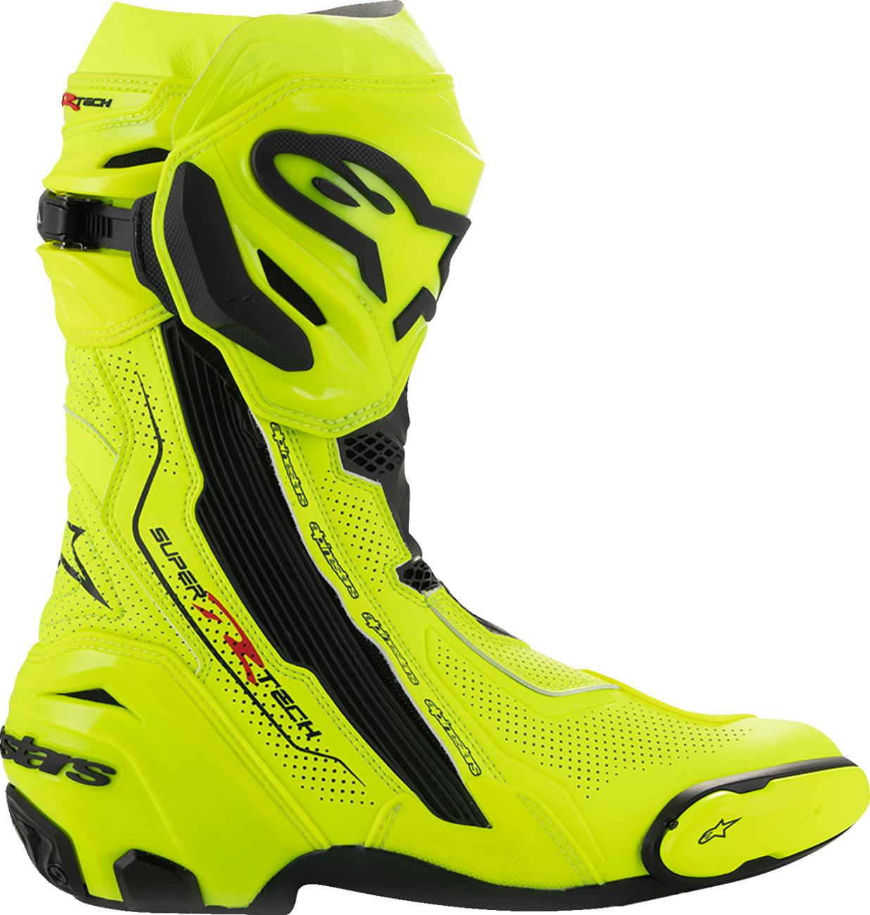 ALPINESTARS Supertech R Vented Boots - Fluorescent Yellow/Black - US 12 / EU 47 2220121-551-47