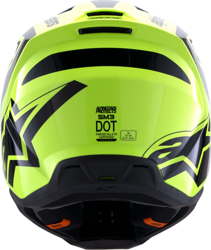 Alpinestars SM3 Helmet - Heat - Gloss Yellow Fluo/Black