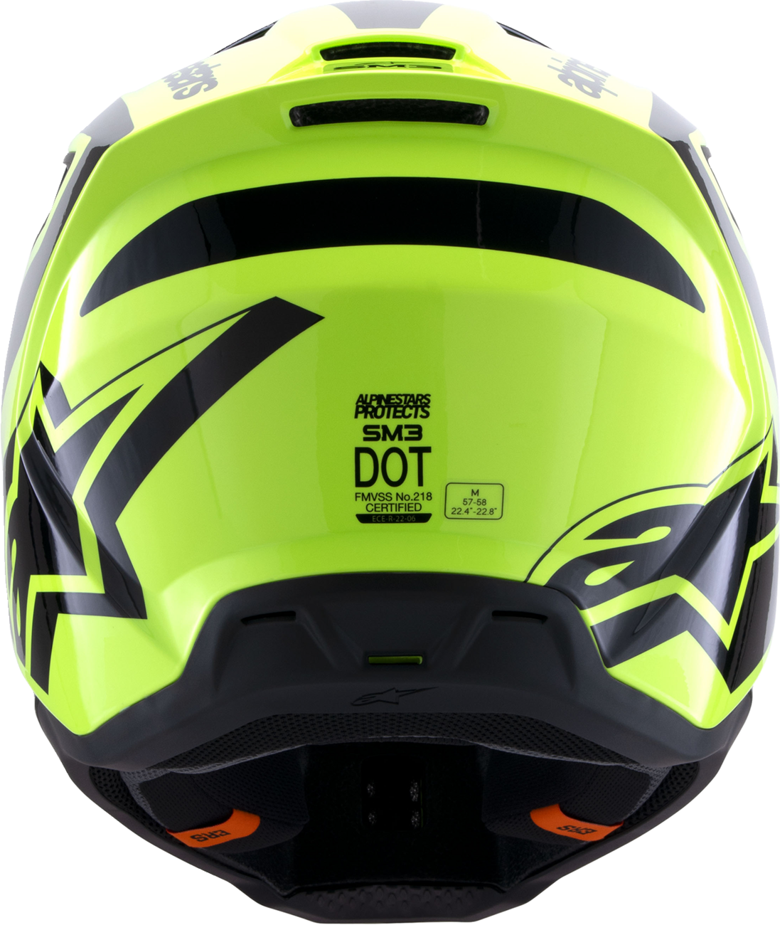 ALPINESTARS SM3 Helmet - Heat - Gloss Yellow Fluo/Black - 2XL 8301026-5011-XXL