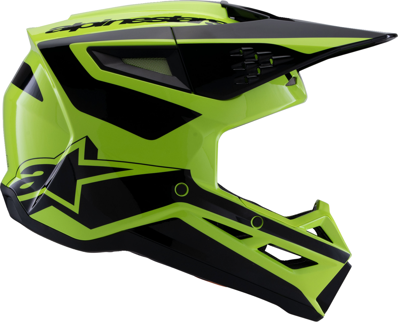 ALPINESTARS SM3 Helmet - Heat - Gloss Yellow Fluo/Black - 2XL 8301026-5011-XXL